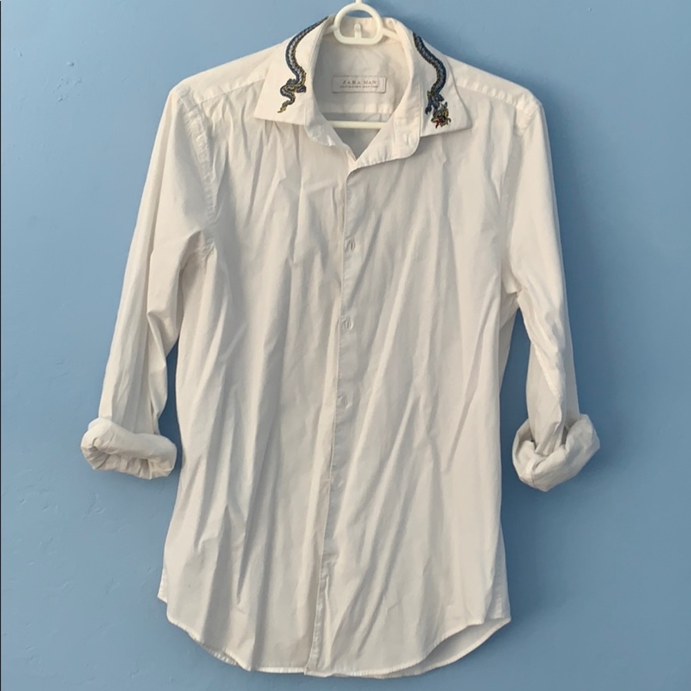 ZARA Men’s Dragon Dress Shirt